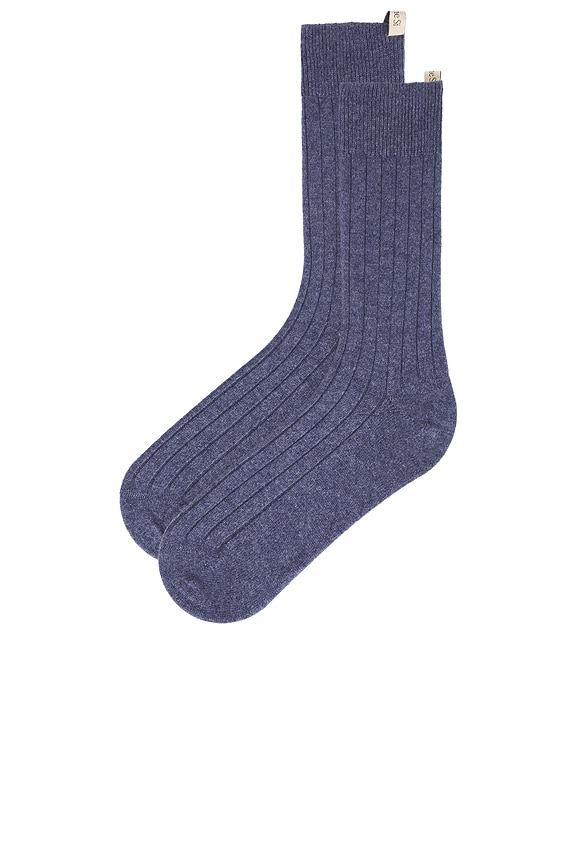 view 2 of 2 The Cashmere Sock in Louis Blue
