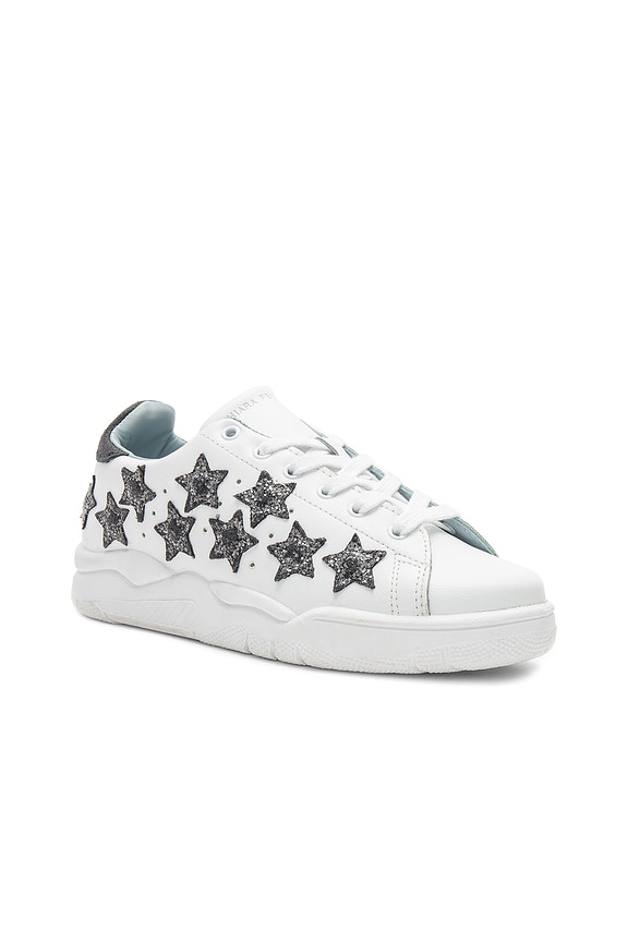 view 2 of 6 Eye Lip Pointed Toe Flat in Silver