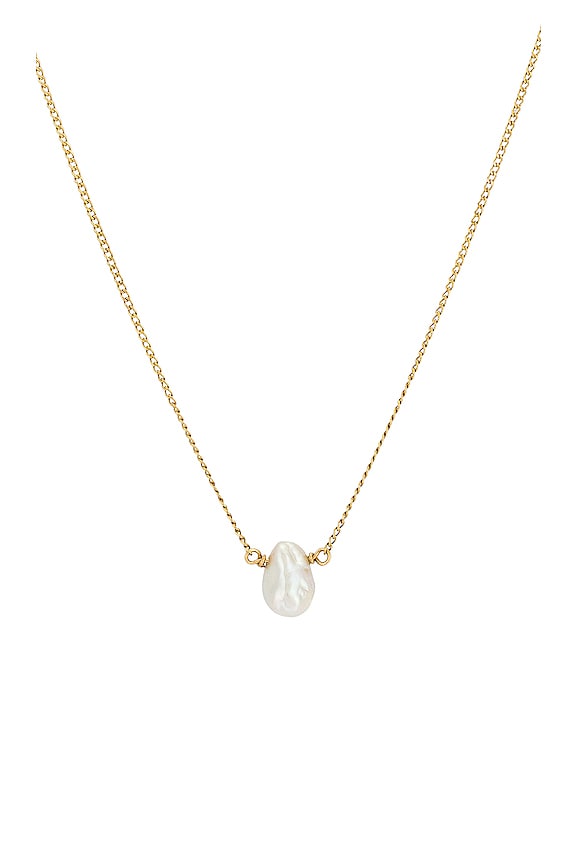 view 2 of 2 PEARL DROP ネックレス in Gold