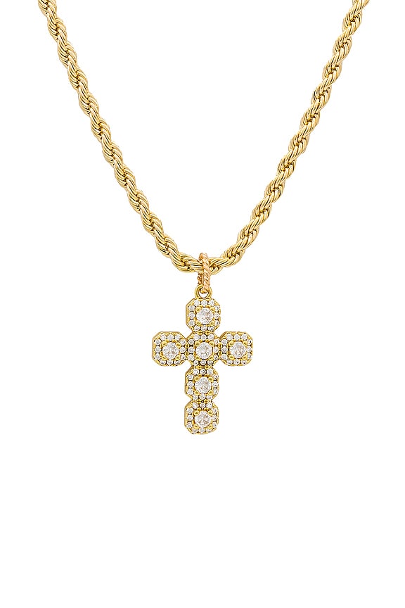 view 2 of 2 Nelli Cross Necklace in Gold