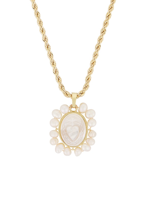 view 2 of 2 COLLAR LOVE STONED PEARL in Gold