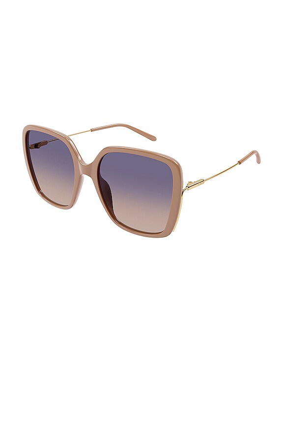 view 2 of 3 GAFAS DE SOL ELYS in Shiny Solid Nude Pink