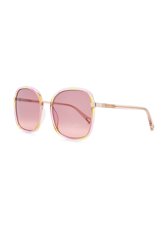 view 2 of 3 Franky Sunglasses in Havana, Pink, & Red