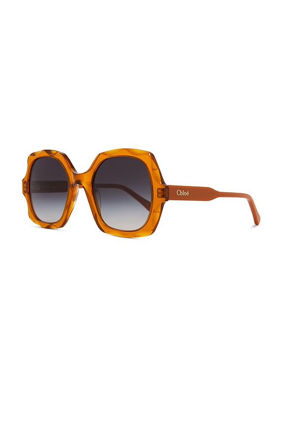view 2 of 3 Square Sunglasses in Orange