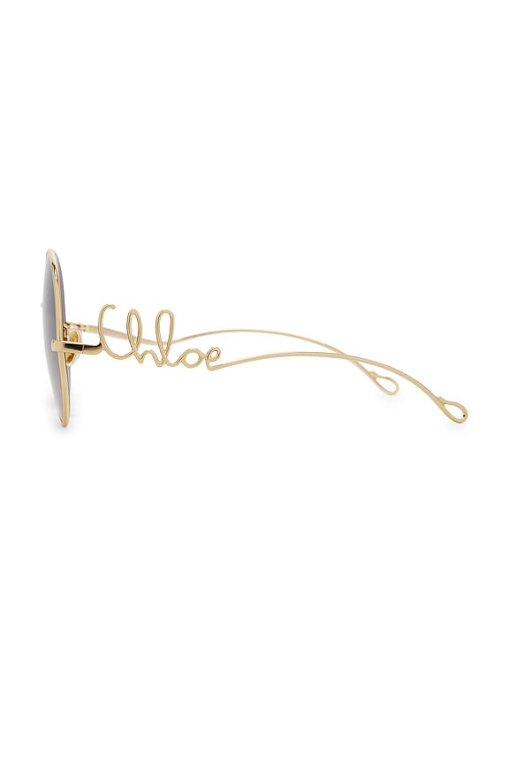 Chloe ICONIC サングラス - Gold & Brown | REVOLVE