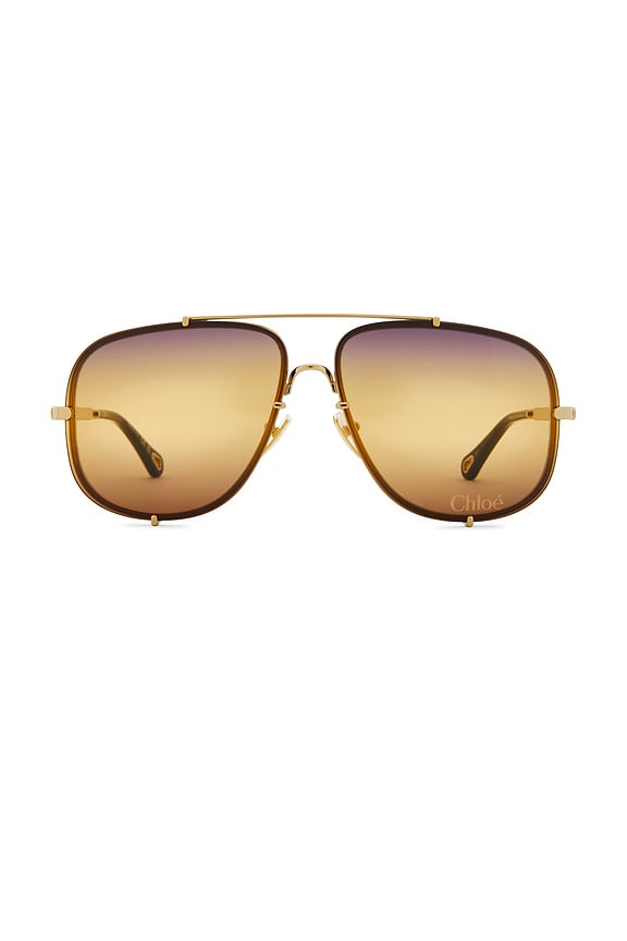 view 1 of 3 LUNETTES DE SOLEIL IVY in Gold & Yellow