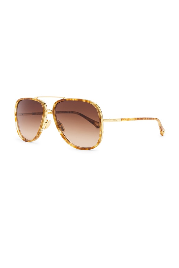view 2 of 3 Tubolar Sunglasses in Gold, Havana, & Brown
