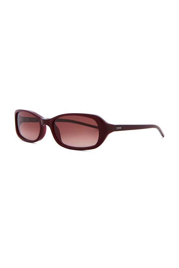 view 2 of 3 Code Sunglasses in Burgundy