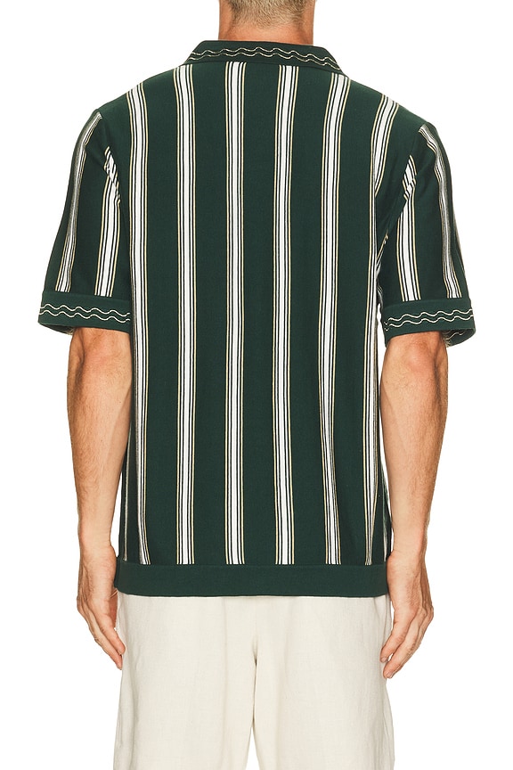 view 2 of 5 Sawyer Knitted Shirt in Pine Green