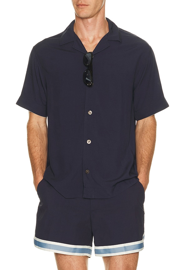 view 1 of 4 CAMISA BOTONES VALBONNE in Navy