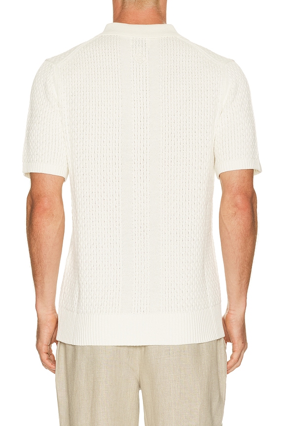view 2 of 5 Santino Textured Polo in Ecru