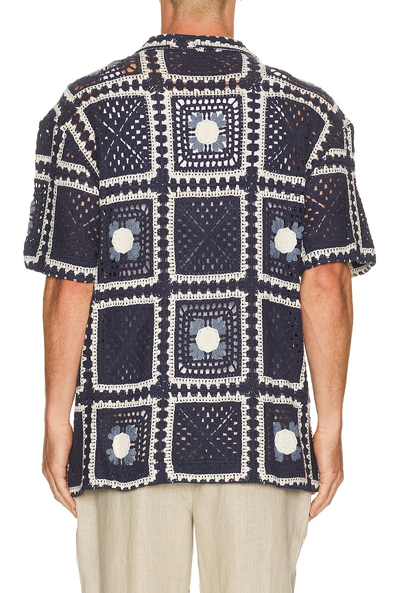 view 2 of 4 CAMISA DE GANCHILLO TEJER in Navy