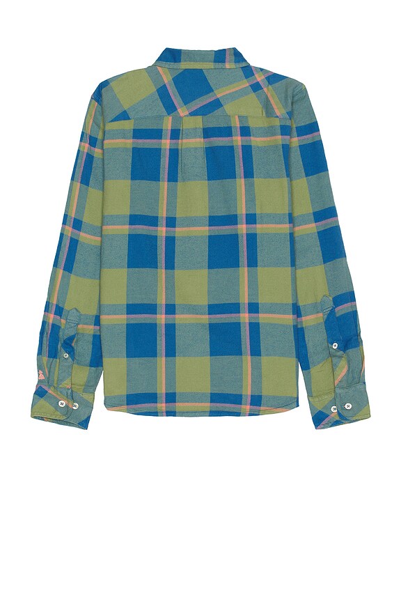 view 2 of 3 The Be Glad Wear Plaid Flannel Shirt in Olive