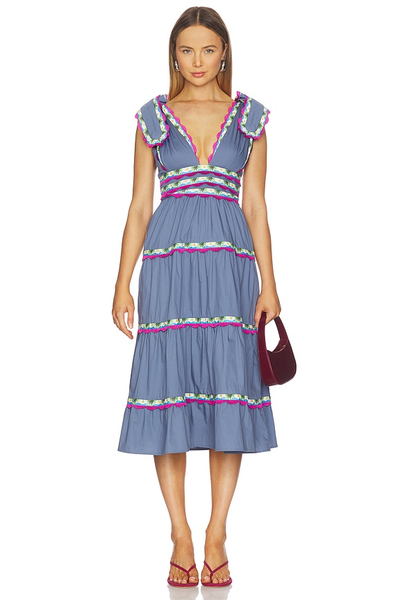 view 1 of 4 Chelili Dress Blue in Blue