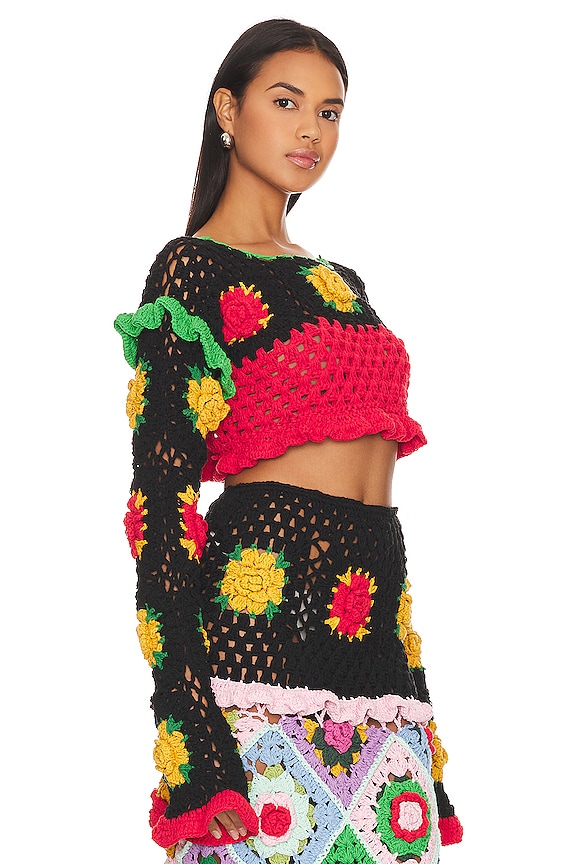 view 2 of 4 СВИТЕР POLEON in Black Multi