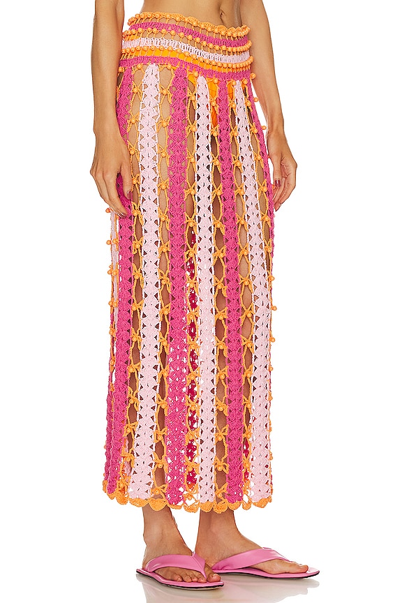 view 2 of 4 ARGENTO 스커트 in Pink & Peach