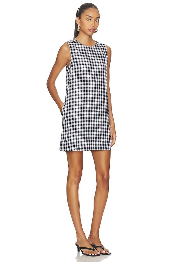 view 2 of 5 ROBE INDUS in Black & White Gingham