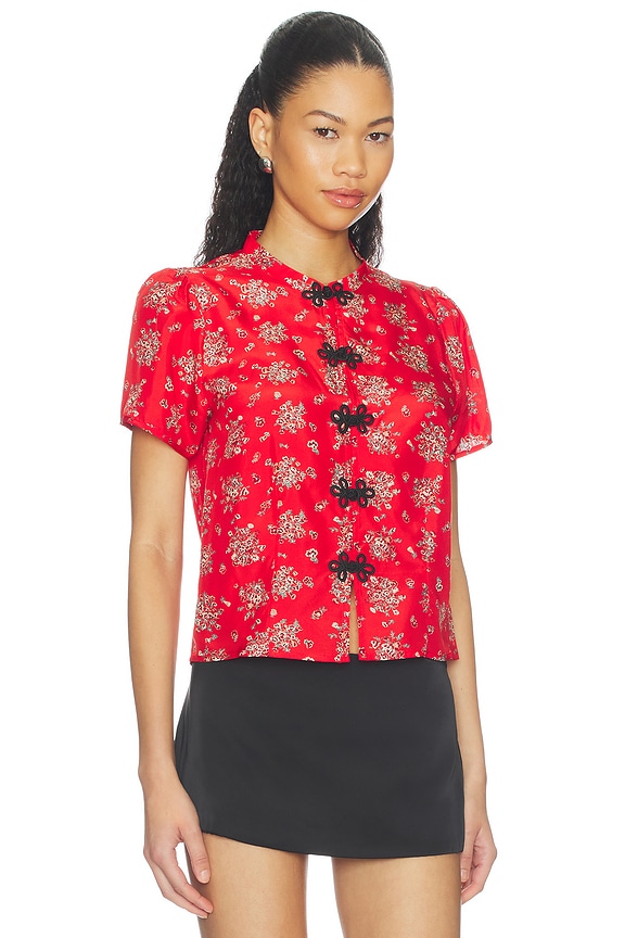 view 2 of 4 Louisa Top in Red