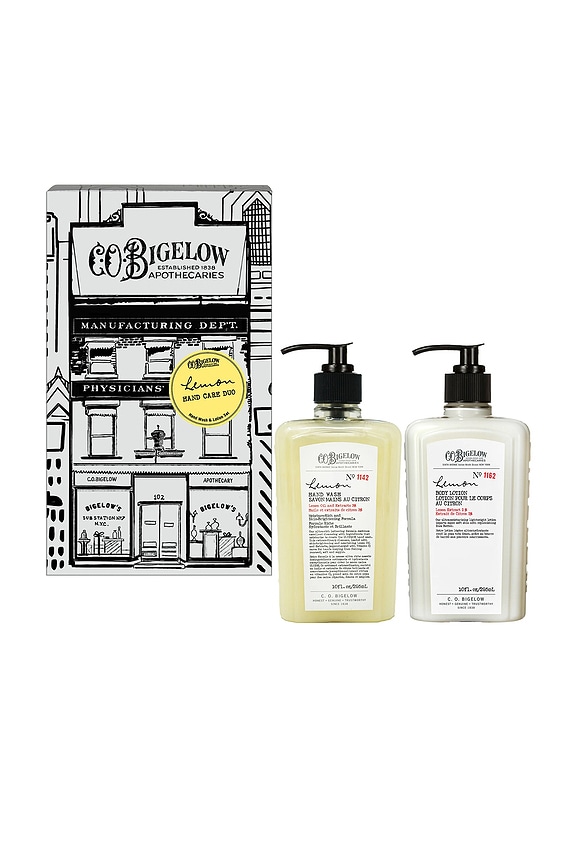 view 1 of 4 Lemon Hand Wash & Body Lotion Apothecary Box Set in 
