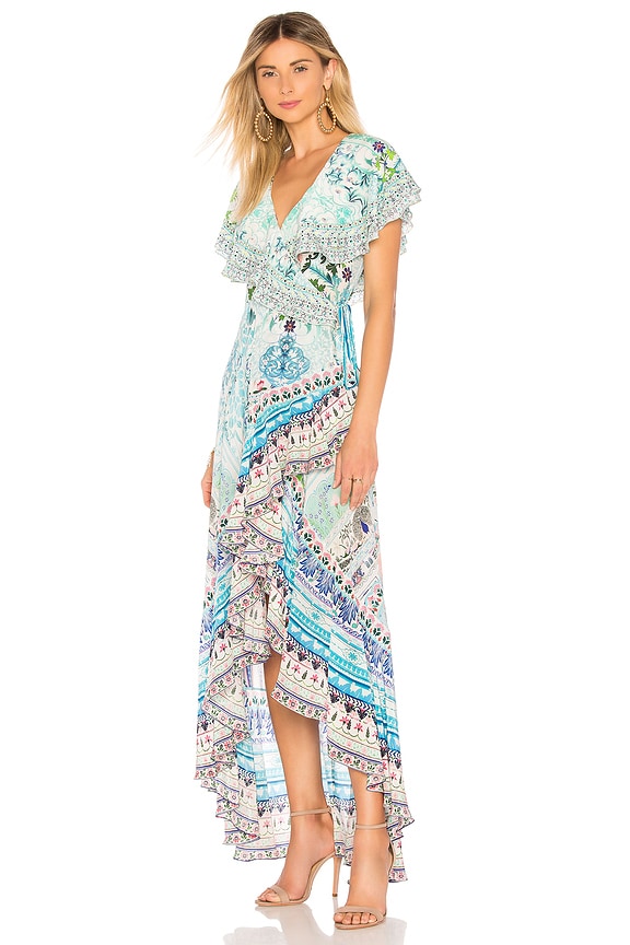 view 2 of 4 Frill Sleeve Hi Lo Dress in Lovers Retreat