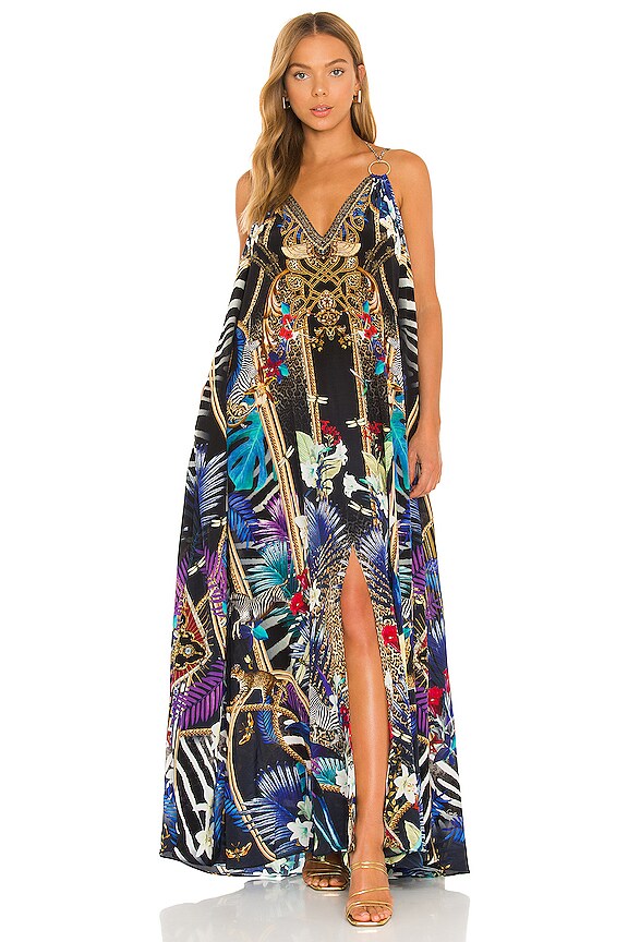 view 2 of 5 Ring Detail Strap Dress in Rainbow Room