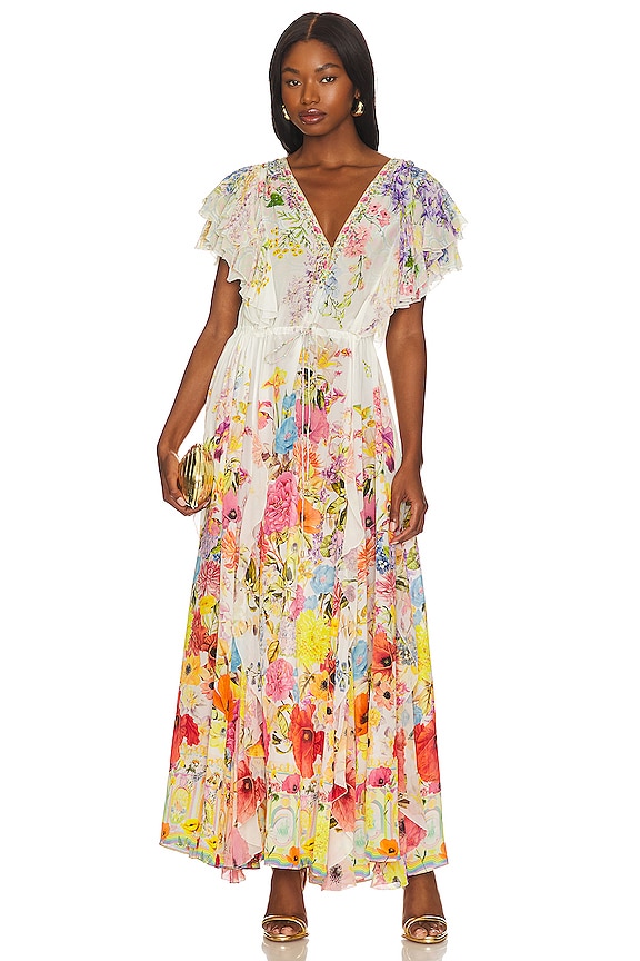 view 1 of 4 All Over Ruffle Dress in SUNLIGHT SYMPHONY