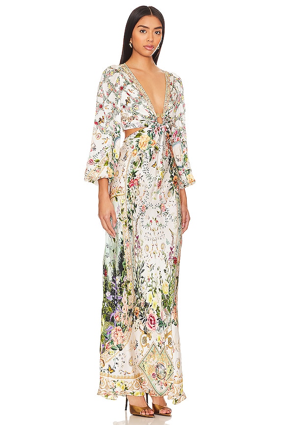 view 2 of 4 ROBE MAXI À DÉCOUPES in Renaissance Romance