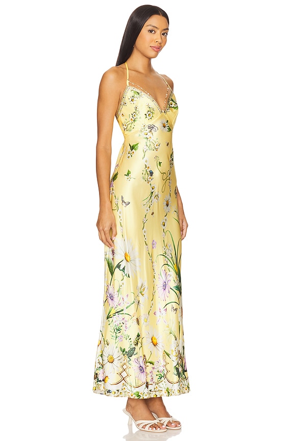 view 2 of 4 Chain Detail Slip Dress in Daisy Chains