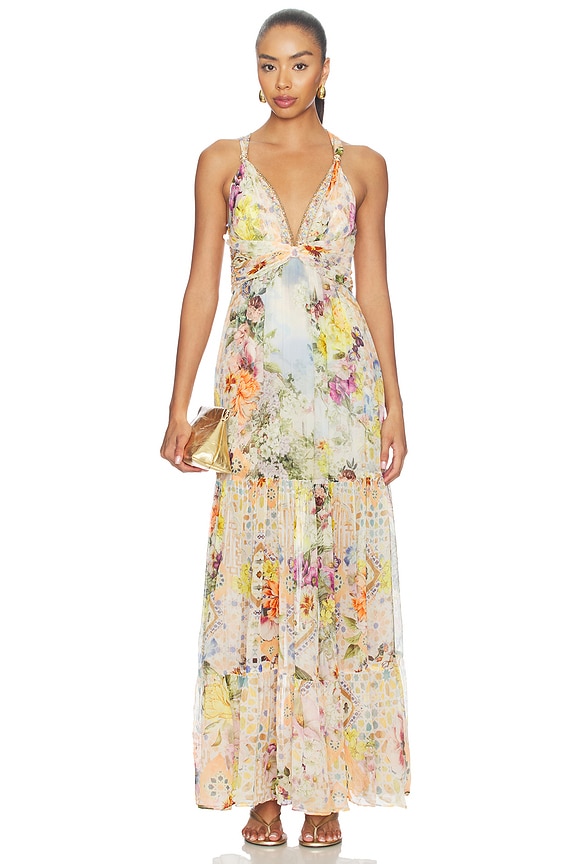 view 1 of 4 Bead Strap Gathered Panel Dress in The Architects Of Alcazar