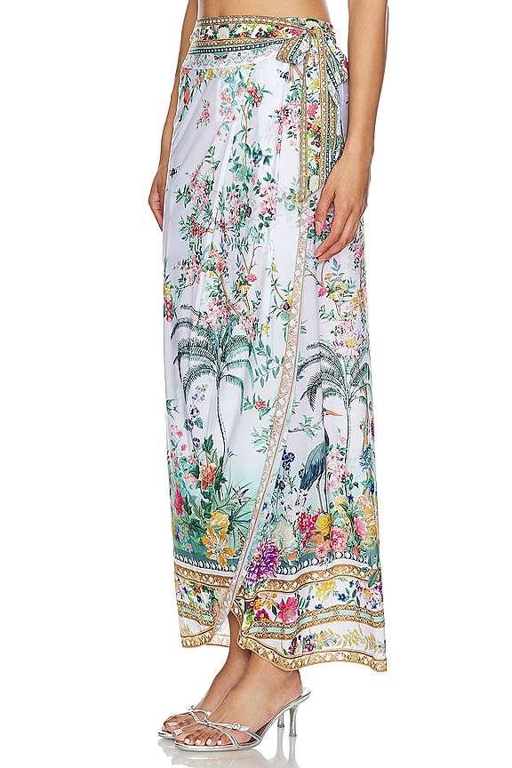 view 2 of 4 Long Draped Sarong in Plumes And Parterres