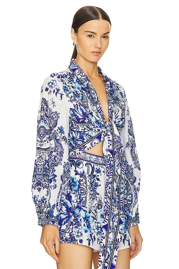 view 2 of 5 CHEMISE CROPPED WRAP in Glaze And Graze