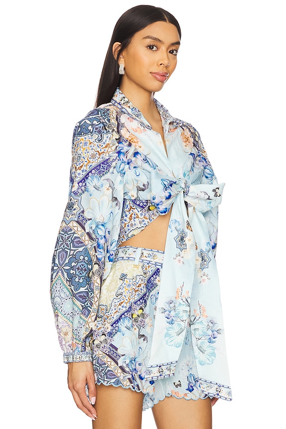 view 2 of 5 CAMISA CRUZADA CORTA in Al Manial Palace Memoirs