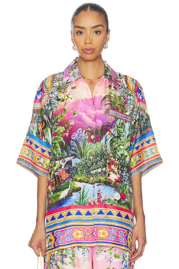 view 2 of 6 Oversized Shirt With Pocket in Turkish Delight