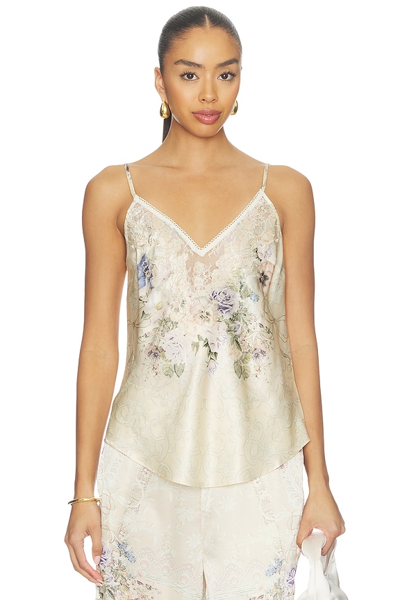 view 1 of 4 CAMISOLA V-NECK BIAS CAMI in Laced With Love