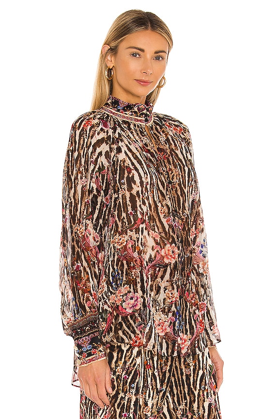 RAGLAN BUTTON UP SHIRT LIV A LITTLE