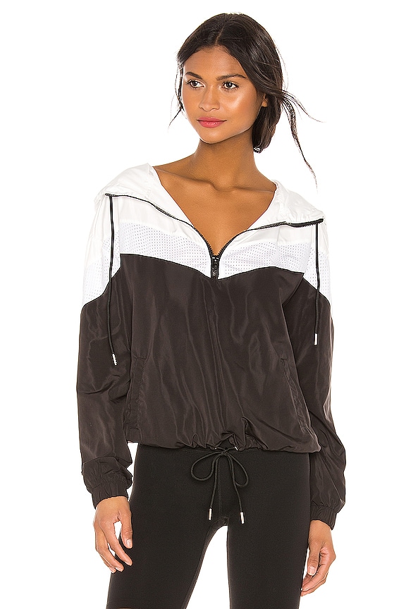 view 1 of 4 Val Windbreaker in Black & White Mesh