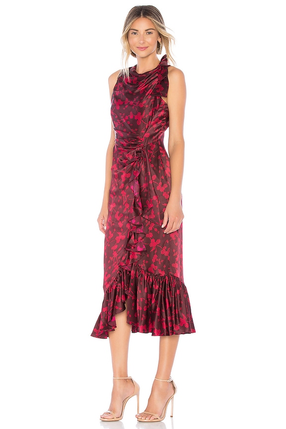 view 2 of 3 ROBE NANON in Rhubarb & Camilla Red