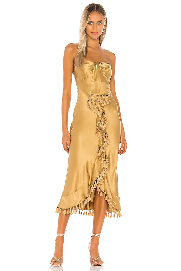 view 1 of 3 Elise Dress in Gold