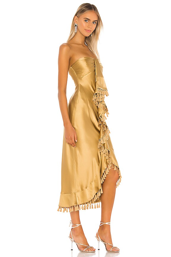 view 2 of 3 Elise Dress in Gold