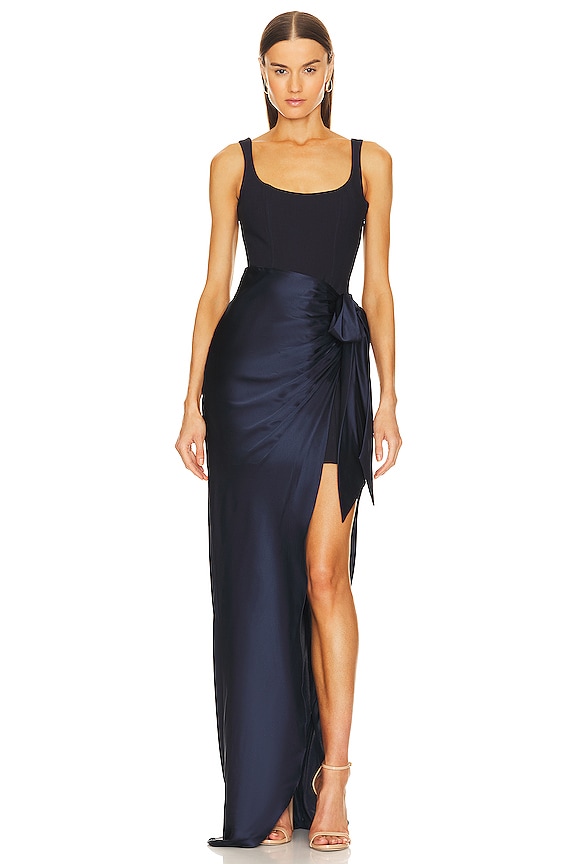 Cinq a Sept Marian Gown in Navy | REVOLVE