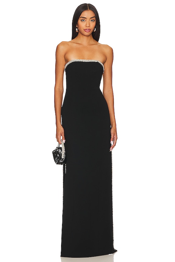 view 2 of 5 Embellished Collins Gown in Black