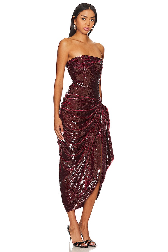 view 2 of 3 ROBE SHEA in Oxblood