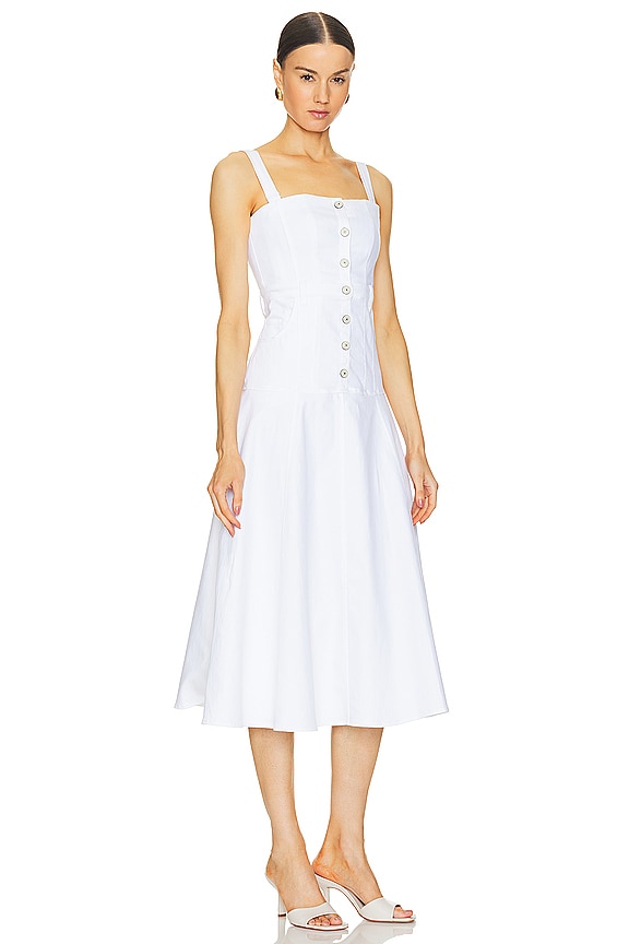 view 2 of 3 ROBE MI-LONGUE VEENA in White