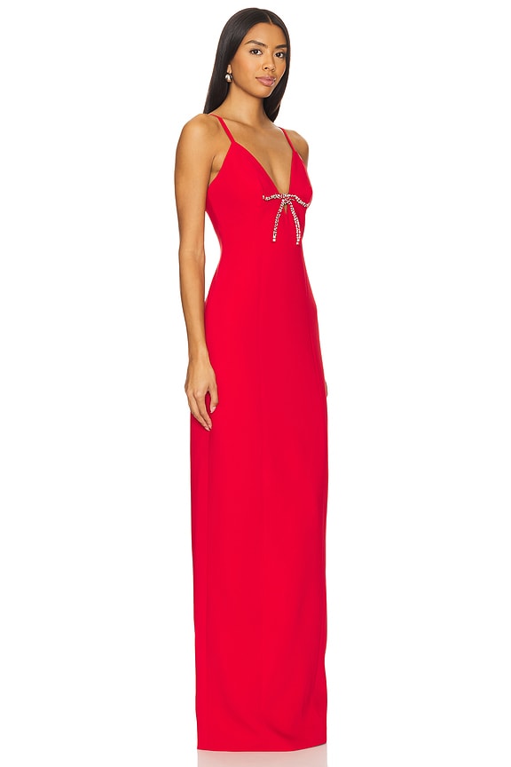 view 2 of 4 Adele Gown in Warm Cranberry