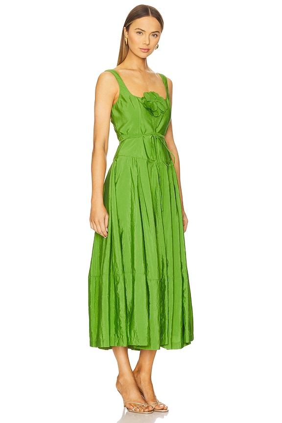 view 2 of 3 Flower Joisian Dress in Salted Lime