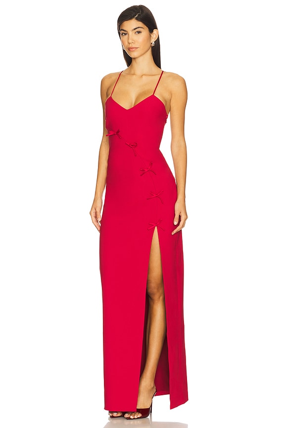 view 2 of 4 Elea Gown in Cherry Rose