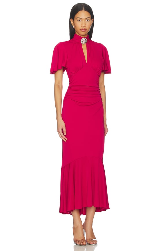 view 2 of 4 Rosita Dress in Burgundy Plum