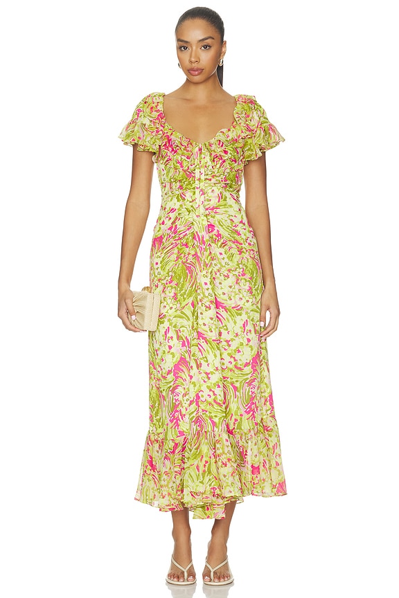 view 1 of 3 Daisy Swirl Ivey Dress in Pink Amethyst Multi
