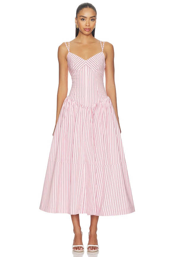 view 1 of 4 VESTIDO ROSE in Cotton Candy & Crimson