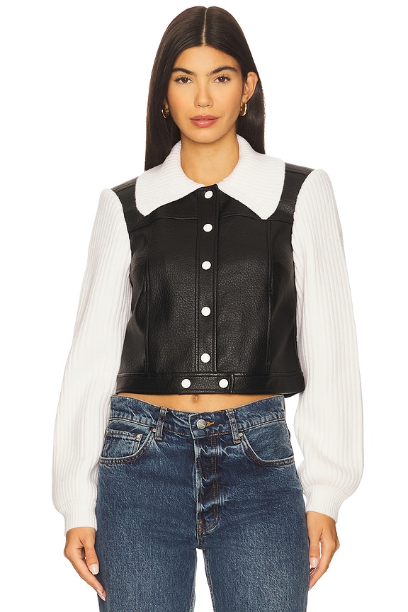 view 2 of 5 Ciara Jacket in Black & Ivory